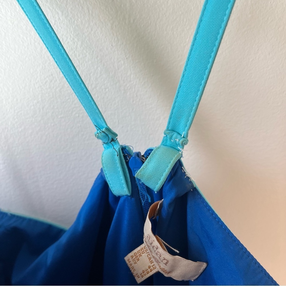 Aidan Mattox Blue Strappy Gown Size 12 – Formal Dress with Cutouts | summer maxi - Picture 8 of 15